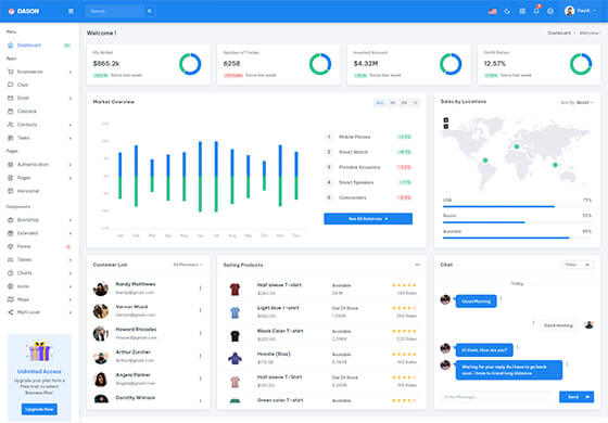 Dason - Admin & Dashboard Template