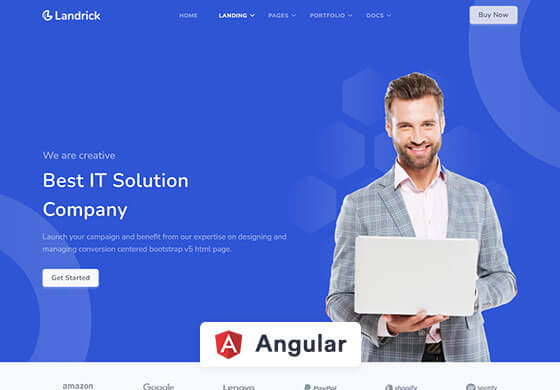 Landrick - Angular Landing Page Template