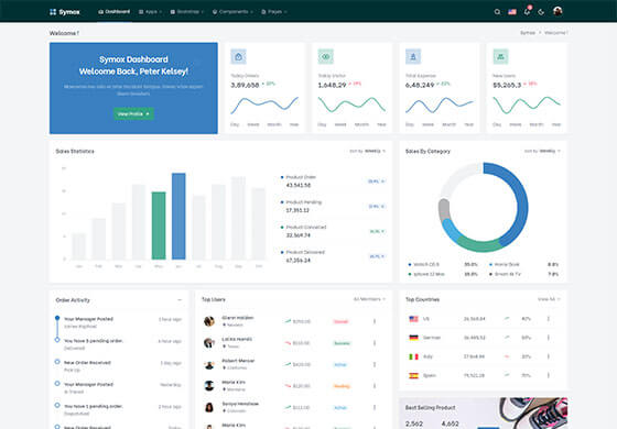 Symox - Admin & Dashboard Template