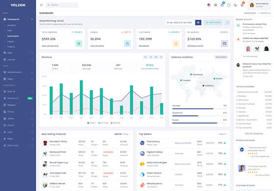 Velzon Admin Dashboard Template